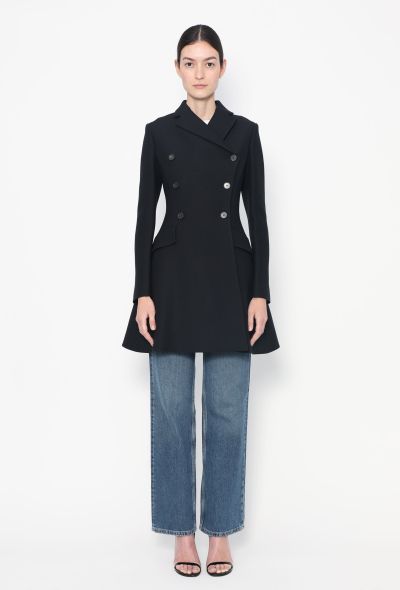 Christian Dior 2023 Double-Breasted Flared Coat - 1 Christian Dior 2023 Double-Breasted Flared Coat - 1