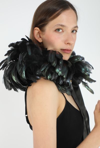 Saint Laurent COLLECTOR F/W 1986 Feather Scarf - 1