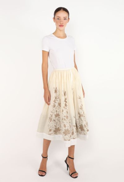 Dries Van Noten Embroidered Floral Skirt, S/S 2000 - 1