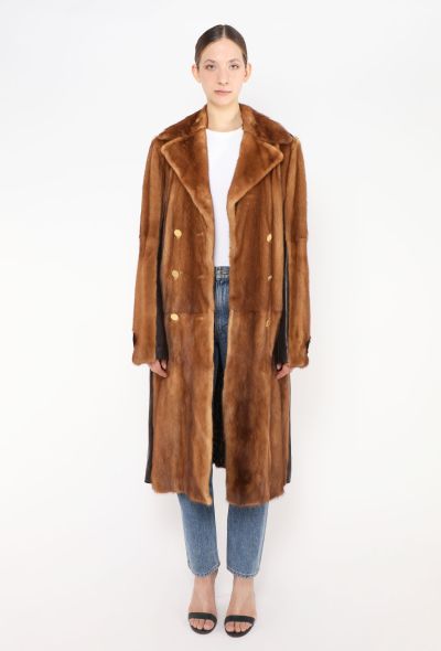 Dolce & Gabbana RARE Late '90s Belted Mink Fur Coat - 2