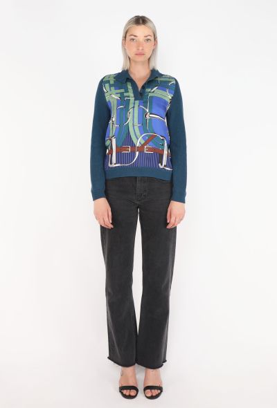 Hermès Graphic Silk Knit Sweater - 2