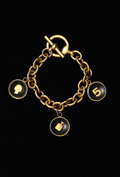 Chanel Vintage Amati Emblem Charm Bracelet - 2 Chanel Vintage Amati Emblem Charm Bracelet - 2