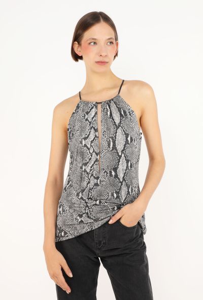 Gucci Python Printed Halter Top, S/S 2000 - 1