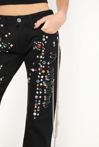 Comme des Garçons 2002 Embellished Rock Stud Jeans - 2 Comme des Garçons 2002 Embellished Rock Stud Jeans - 2