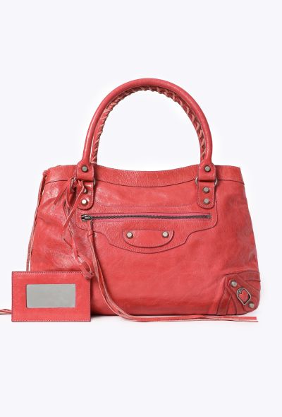 Balenciaga Red Classic City Shoulder Bag - 2