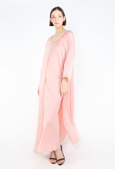 Dior Vintage Silk & Lace Nightgown Set - 2