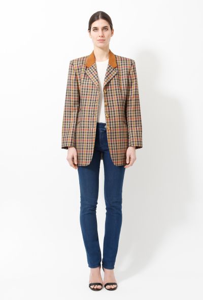 80s DAKS 'Hacking' Check Jacket - 2