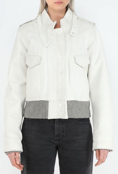 Balenciaga Collector F/W 2004 Leather Bomber Jacket - 1