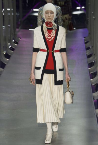 Gucci F/W 2017 Wool Bicolor Cardigan - 2