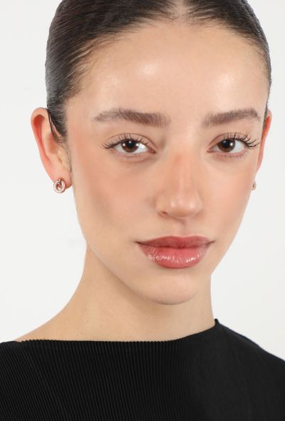 Modern Fine Jewelry Boodles Roulette 18K Rose Gold & Diamond Flip Earrings - 2