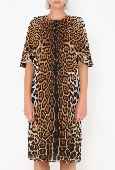 Saint Laurent Silk Leopard Print Dress - 2
