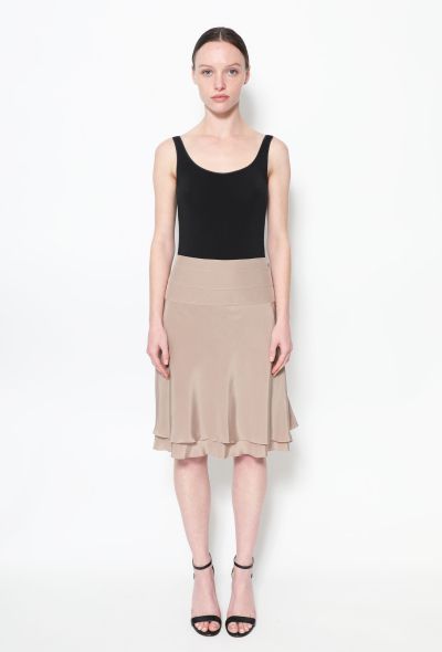 Chanel Flared Silk Skirt - 1