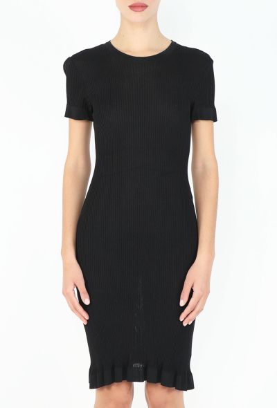 Chanel 1997 Ribbed 'CC' Bodycon Dress - 2