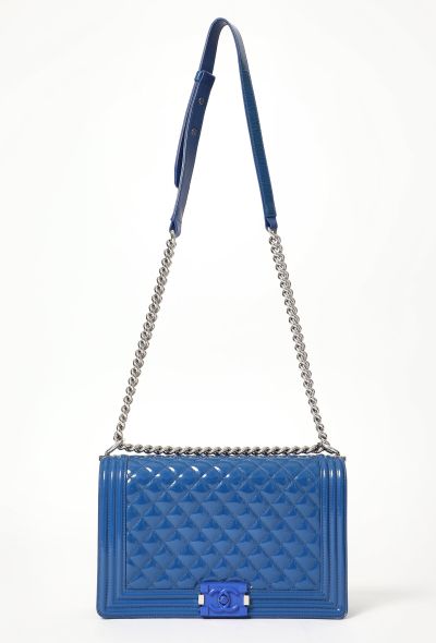 Chanel Patent Plexiglass Large Boy Bag - 1 Chanel Patent Plexiglass Large Boy Bag - 1