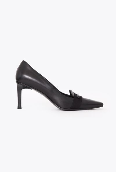 Gucci Late '90s Leather Loafer Pumps - 1