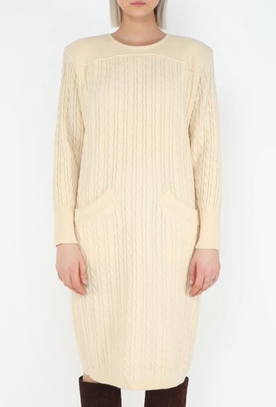 Saint Laurent Vintage Cable-Knit Sweater Dress - 2