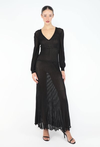 Alexander McQueen Scalloped Knit Maxi Dress - 1