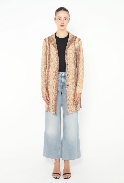 Prada S/S 2004 Python Trench Coat - 2 Prada S/S 2004 Python Trench Coat - 2