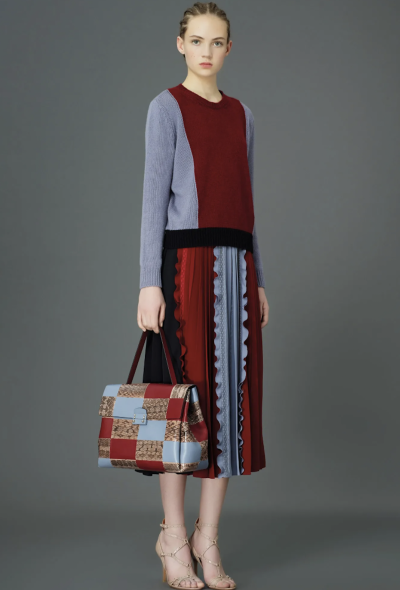 Valentino Pre-Fall 2015 Pleated Silk Skirt - 2