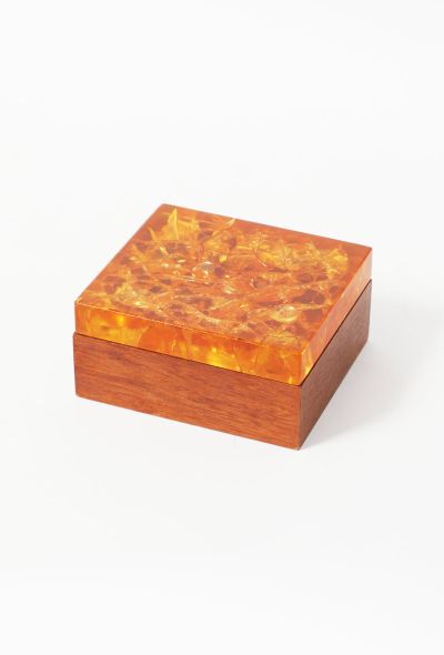                                         '70s Fractal Resin Wood Box -1