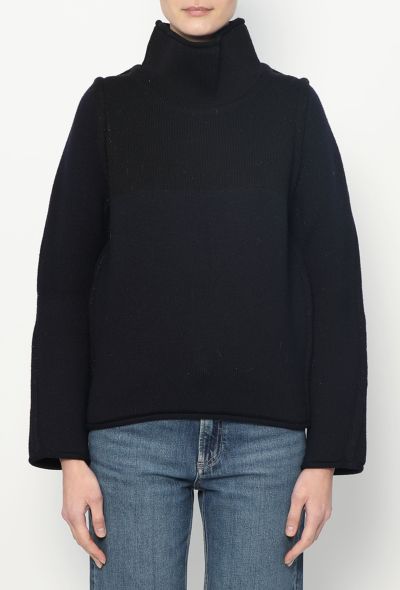 Balenciaga F/W 2011 Piped Turtleneck Sweater - 1 Balenciaga F/W 2011 Piped Turtleneck Sweater - 1