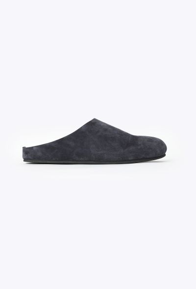 The Row S/S 2024 Suede Hugo Slides - 1
