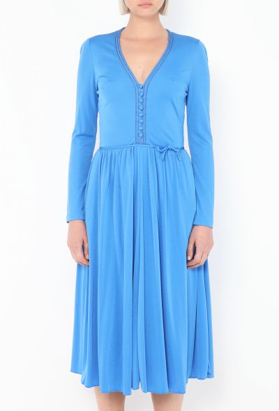 Louis Féraud Stitched Belted Dress - 2