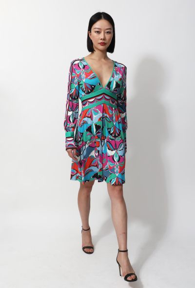                             Graphic Printed Flared Dress - 2