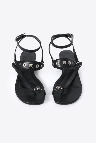 Hermès Studded Leather Médor Sandals - 2