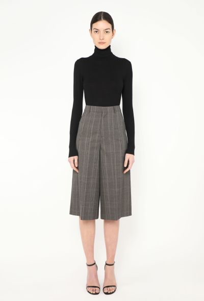 Céline 2019 Pleated Plaid Culottes - 1 Céline 2019 Pleated Plaid Culottes - 1