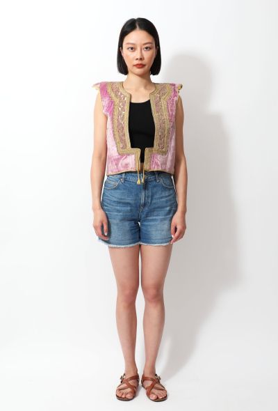 World Treasures Tunisian Velvet Embroidered Vest - 2 World Treasures Tunisian Velvet Embroidered Vest - 2