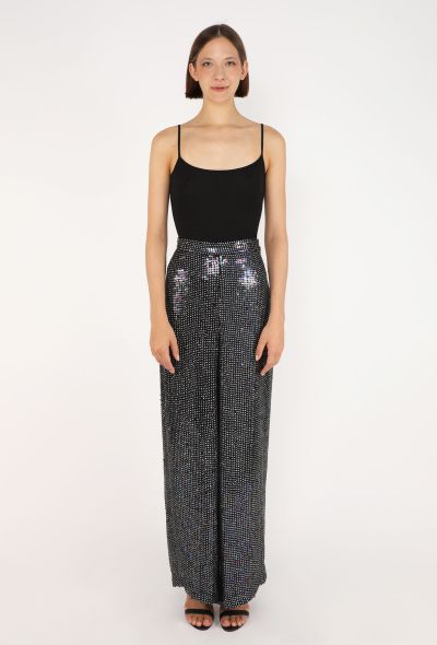 Giorgio Armani Vintage Sequin Silk Trousers - 2