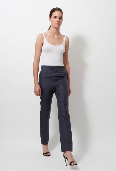                                         Grey Tapered Trousers-2