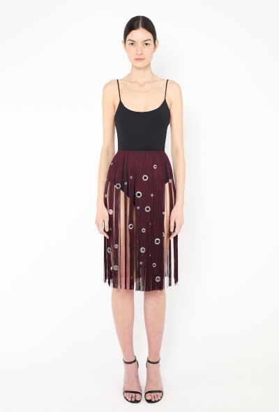 Prada S/S 2024 Fringe Eyelet Skirt - 1 Prada S/S 2024 Fringe Eyelet Skirt - 1