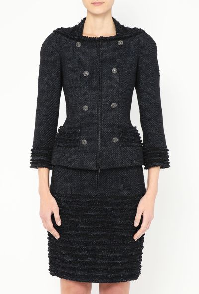 Chanel Tweed Tiered Trim Ensemble - 2