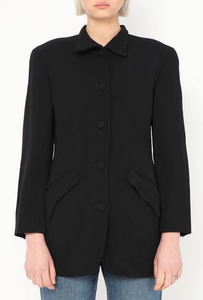 Romeo Gigli '90s Tailored Twill Blazer - 1 Romeo Gigli '90s Tailored Twill Blazer - 1