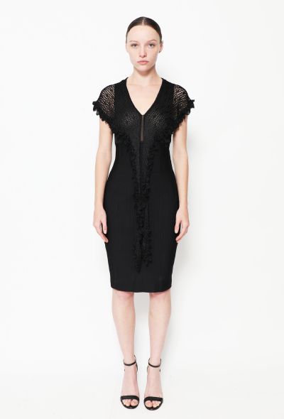                                         Crochet Overlay &#039;CC&#039; Dress-1