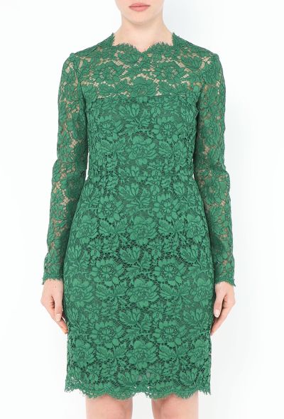 Valentino Guipure Floral Lace Dress - 2