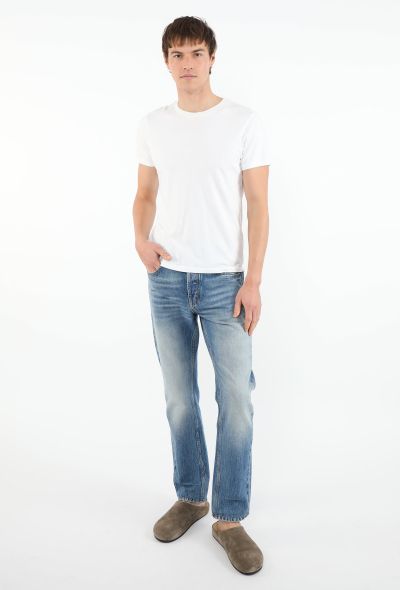 Saint Laurent Denim Stone-Washed Jeans - 1