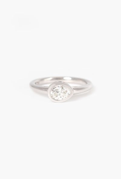 Mellerio 18k White Gold & Diamond Mot D'Amour Ring - 1 Mellerio 18k White Gold & Diamond Mot D'Amour Ring - 1