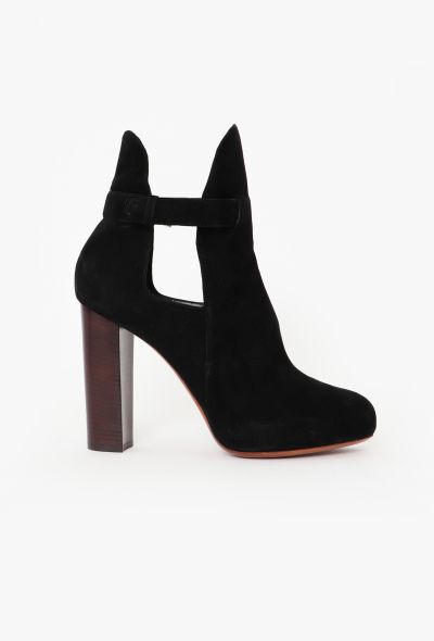 Céline F/W 2010 Suede Ankle Boots - 1 Céline F/W 2010 Suede Ankle Boots - 1