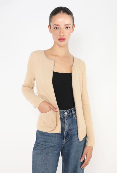 Chanel Cashmere Lamé Trim cardigan - 1