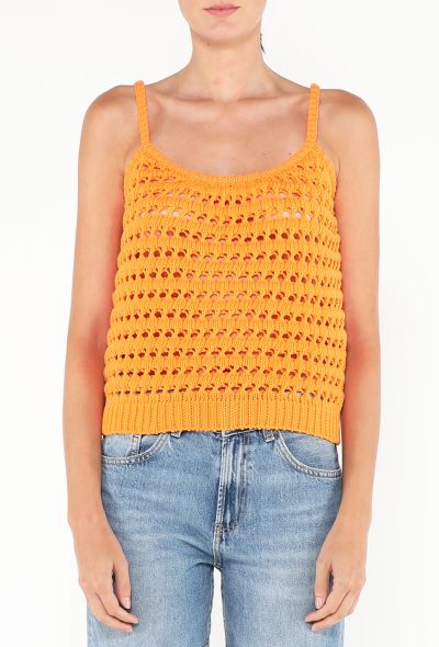 Prada Resort 2019 Crochet Cropped Top - 1
