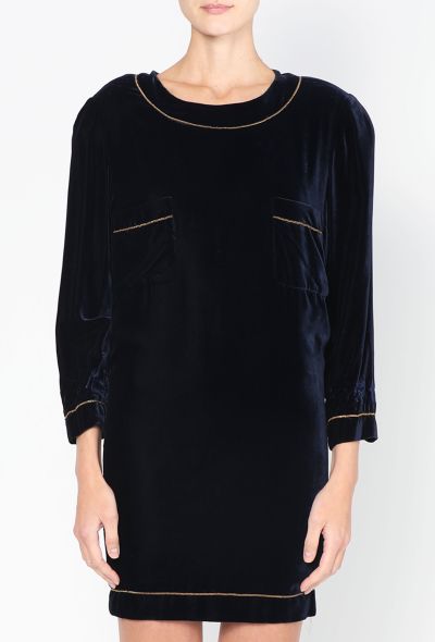 Chanel RARE 1995 Haute Couture Velvet Dress - 2 Chanel RARE 1995 Haute Couture Velvet Dress - 2