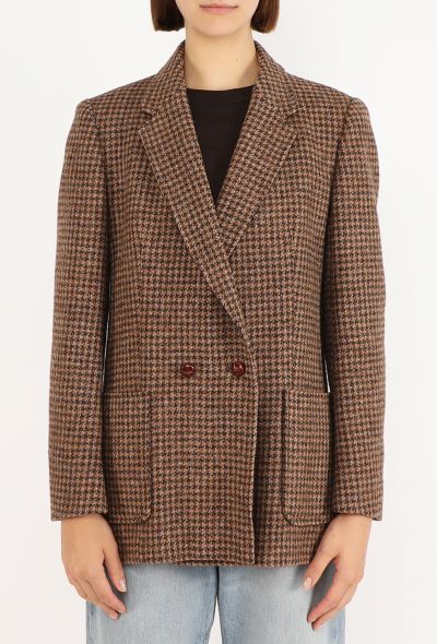 Burberry Harris Tweed Houndstooth Blazer, 1980s - 1