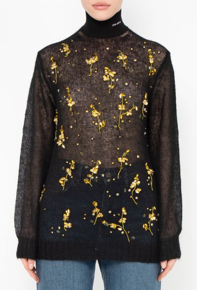 Prada Embellished Mohair Knit Top - 1 Prada Embellished Mohair Knit Top - 1