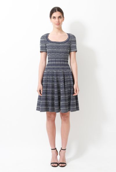                                         Classic Graphic Knit Skater Dress-1
