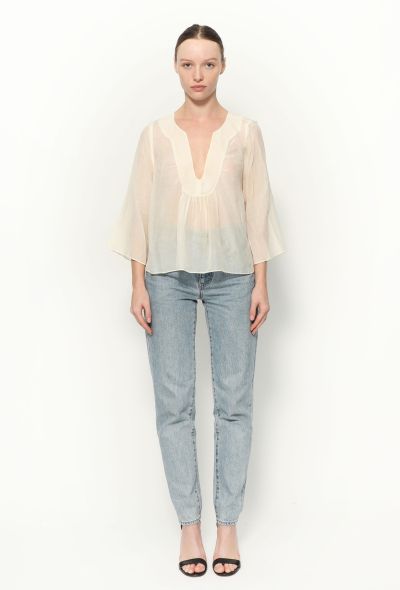                             2005 Ruched Silk Blouse-4