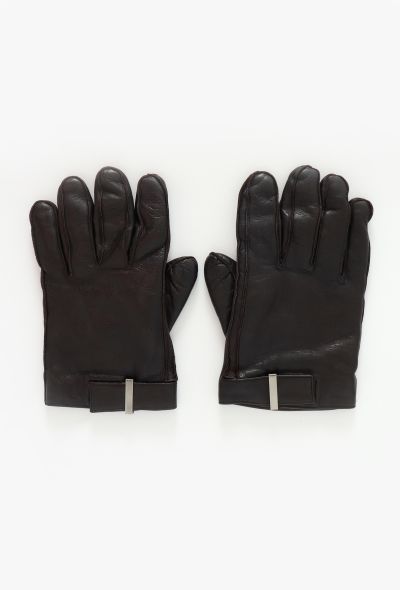Gucci Rabbit Fur-Lined Leather Gloves - 2 Gucci Rabbit Fur-Lined Leather Gloves - 2