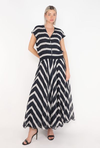 Valentino Vintage Silk Maxi Dress - 1